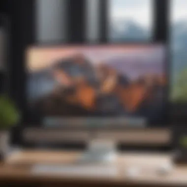 Immersive Mac OS User Experience Illustration showcasing the user experience of Mac OS on Windows