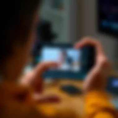 A user applying advanced editing tools on a photo