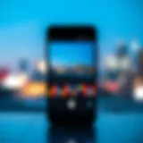 An Android smartphone displaying a vibrant editing app interface