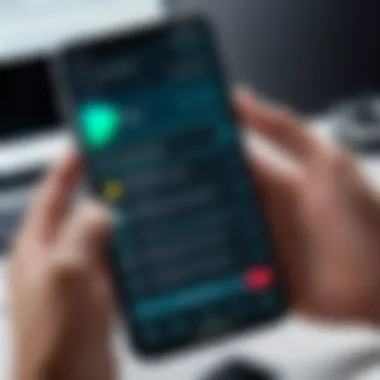 Navigating Settings to Block Pop-Ups Settings menu on an Android device
