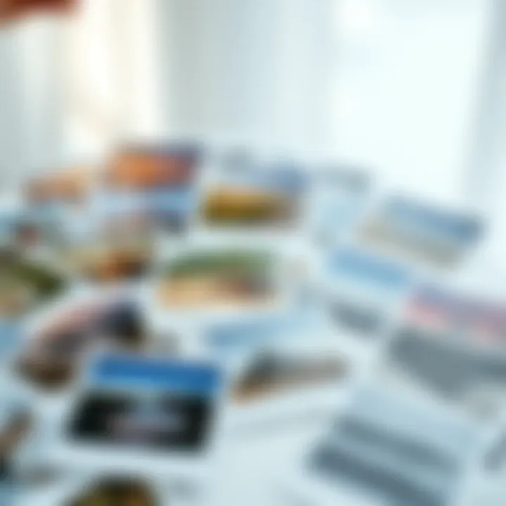 Assessing a Collection of Printed Photographs A collection of printed photographs arranged for assessment