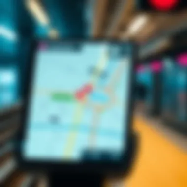 User Interface of Metro by T-Mobile Map Detailed user interface of Metro by T-Mobile map