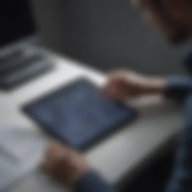 Strategic Planning for MetroPCS Transition Person calculating expenses on a tablet