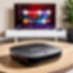Miracast interface on a Roku device