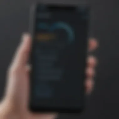 Modern smartphone screen showcasing Amazon Prime logout process