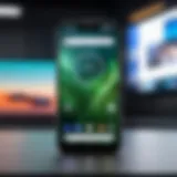 Motorola G Fast front view showcasing the display