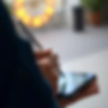 Stylus Integration in Motorola Moto G Stylus 5G Stylus integration with Motorola Moto G Stylus 5G in use