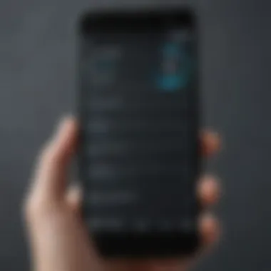 Accessing Settings Menu Motorola smartphone screen displaying settings menu