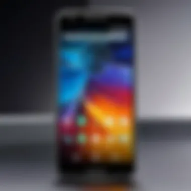 Close-up of Motorola X Pure Edition's display with vibrant colors