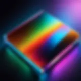 Close-up of a Nanocell display showcasing vibrant colors