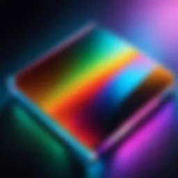 Close-up of a Nanocell display showcasing vibrant colors