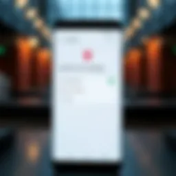 Illustration of Android location settings interface