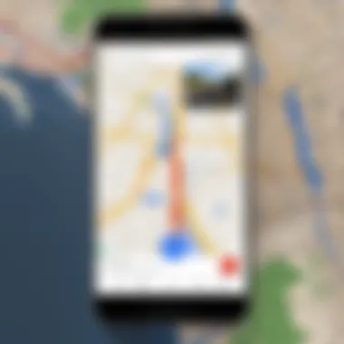 Screen showing offline maps feature in Google Maps