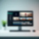 Dynamic Editing Interface Dynamic editing interface showcasing video clips