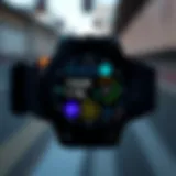 Triathlon smartwatch display