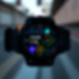 Triathlon smartwatch display