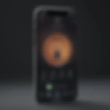 Effortless Device Optimization Digital decluttering concept with a phone and contacts icon