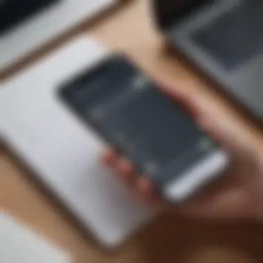 Efficient Contact List Organization Organized contact list on a smartphone screen