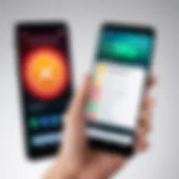 Parental controls app on smartphone screen