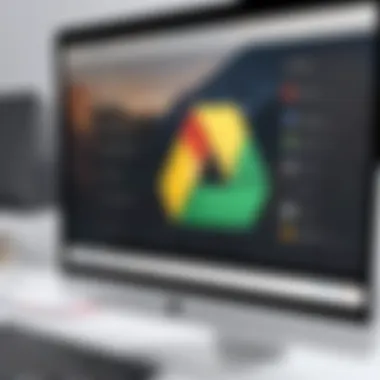 Customized Interface for Efficient File Management Illustration of personalized Google Drive dashboard