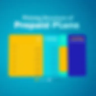 Graph showing pricing structures of various prepaid plans