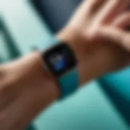 Modern Fitbit with advanced health tracking features