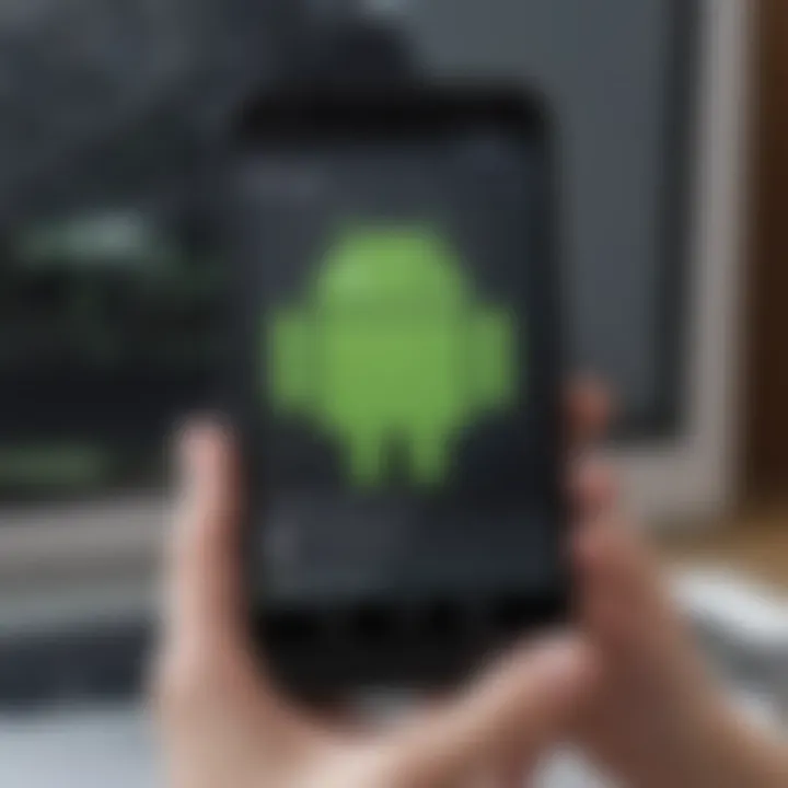 Shield protecting Android device from spyware threats