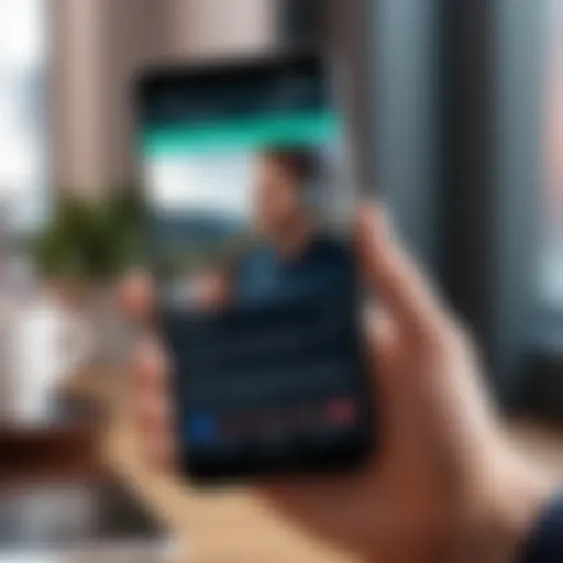 Illustration of a smartphone recording a call