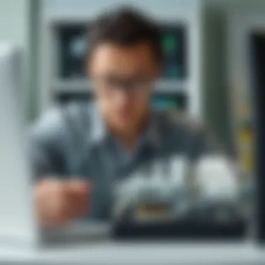 Professional Data Recovery Services Illustration of a professional data recovery service in action