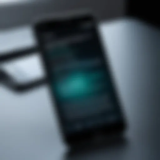 A broken Android phone screen displaying error messages