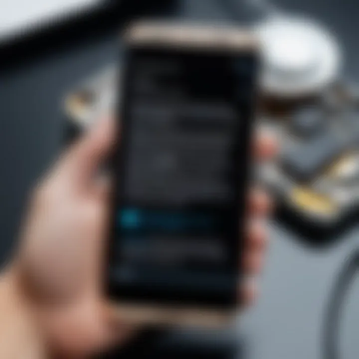 User connecting a broken Android phone to a computer
