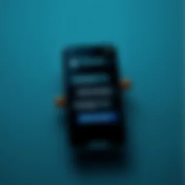 A smartphone displaying a text conversation
