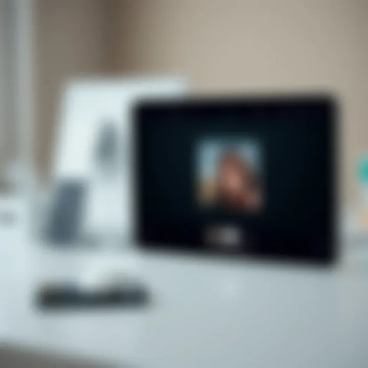 iOS device showcasing photo restoration process