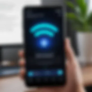 Viewing WiFi Connection Details on a Smartphone Illustration of a smartphone displaying WiFi connection details