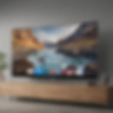 Tailored App Customization Samsung Curved TV showcasing app customization options