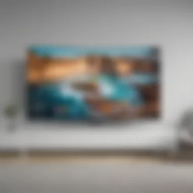Immersive Entertainment Apps Samsung Curved TV displaying entertainment apps