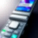 Samsung Flip Flop Phone close-up view