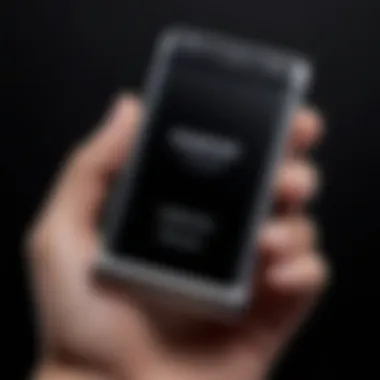 Close-up of the Samsung flip phone's innovative folding mechanism