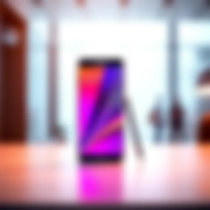 Display features of the Samsung Galaxy Note S5 highlighting its vibrant colors