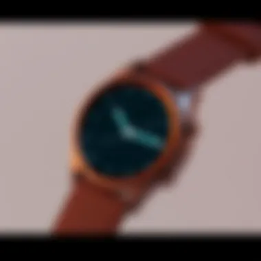 Elegant close-up of the Samsung Galaxy Watch 3 in Mystic Bronze highlighting its sleek design