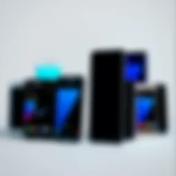 Samsung Galaxy Z series showcasing various models