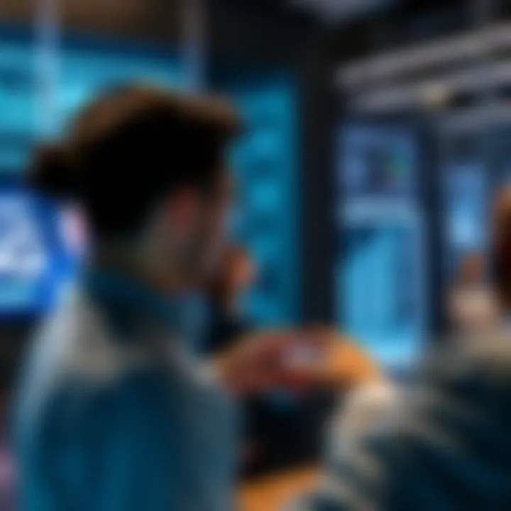 User interaction with the device showing a seamless experience