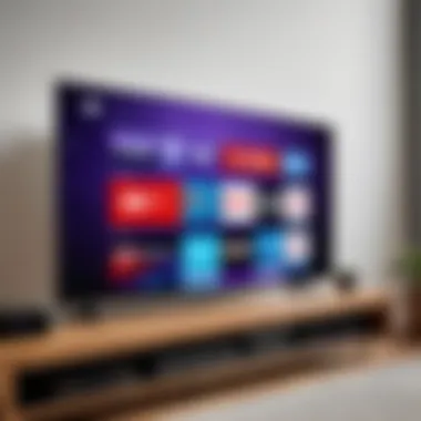 Roku TV Screen Mirroring Options Roku TV interface showcasing screen mirroring options