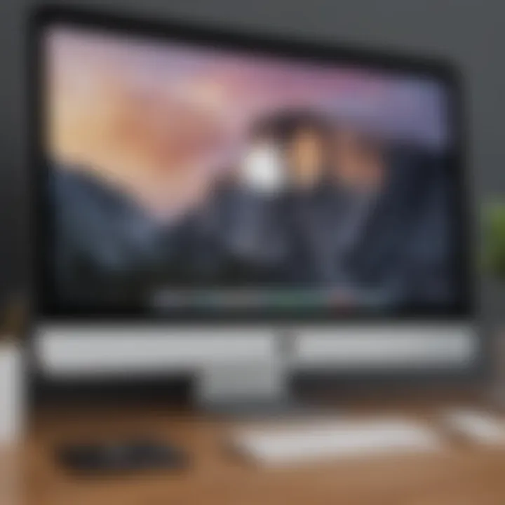 Illustration showcasing seamless access to iCloud account on Mac