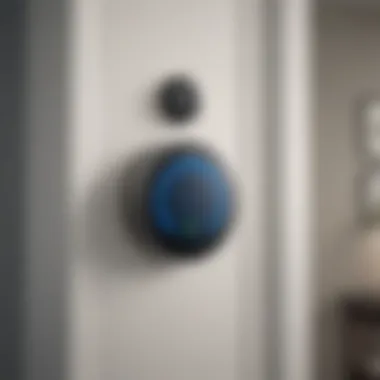 Elegant Integration of Alexa Intercom in Modern Home Sophisticated voice control device in modern setting