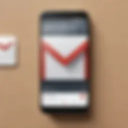 Illustration of Gmail app on Android device