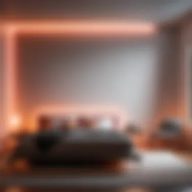Minimalist Bedroom with LIFX LED Lights Smart home integration of LIFX LED lights in minimalist bedroom