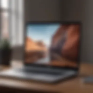 Elegance in Technology Sophisticated Chromebook design with sleek metallic finish