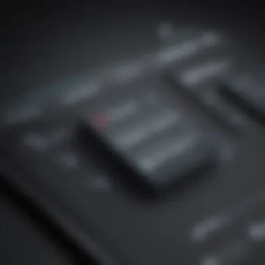 Sound options selection