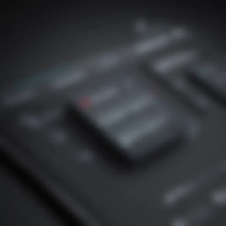 Sound options selection